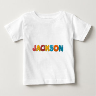 Camiseta Para Bebê alfabeto animal Jackson