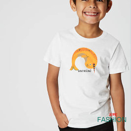 Camiseta Para Bebê Alfabeto Animal N Para Narwhal