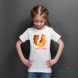 Camiseta Para Bebê Alfabeto Animal U Para Unicórnio
