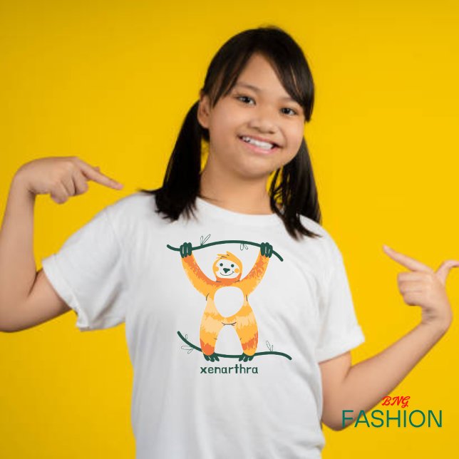 Camiseta Para Bebê Alfabeto Animal X Para Xenarthra (Criador carregado)