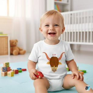 Camiseta Para Bebê Alfabeto Animal Y Para Yak