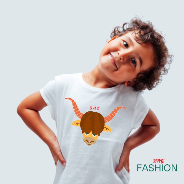 Camiseta Para Bebê Alfabeto Animal Y Para Yak (Criador carregado)
