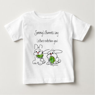Camiseta Para Bebê Alfaces de nome personalizado que entretêm seus co
