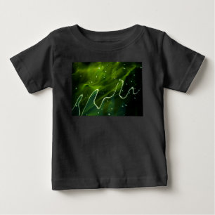 Camiseta Para Bebê Algas Verdes e Água Bebê