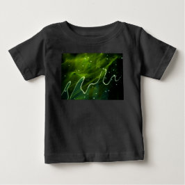 Camiseta Para Bebê Algas verdes e gelo de água