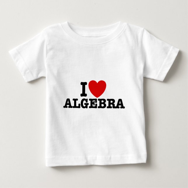 Camiseta Para Bebê Álgebra (Frente)