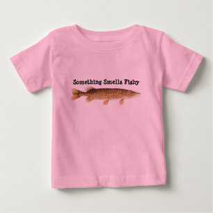 Camiseta Para Bebê Algo cheira o roupa duvidoso