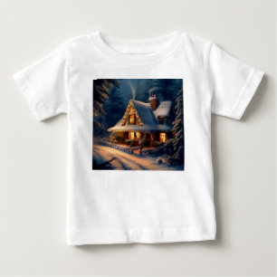 Camiseta Para Bebê Algodão de Natal 1