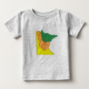 Camiseta Para Bebê Algodão orgânico Onsie