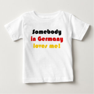 Camiseta Para Bebê Alguém em Alemanha ama-me! - T-shirt infantil