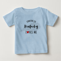 Alguém Em Kentucky Me Ama A Map Baby T shirt