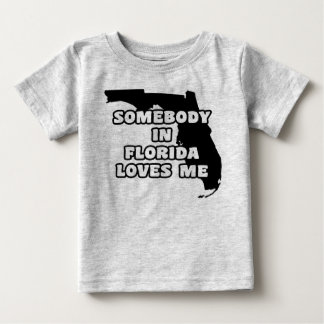 Camiseta Para Bebê Alguém na Flórida me ama