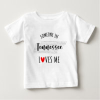 Alguém No Tennessee Me Ama Map Baby T shirt