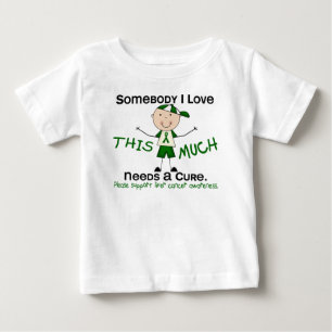 Camiseta Para Bebê Alguém Que Eu Amo - Câncer de figado (Menino)