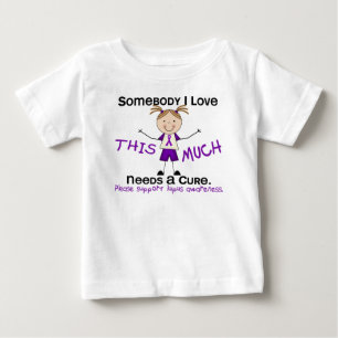 Camiseta Para Bebê Alguém Que Eu Amo - Lupus (Rapariga)