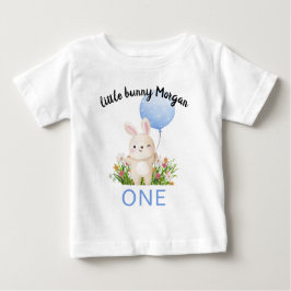 Camiseta Para Bebê Algum Coelhito Faz Um Simples Menino Fofo Fazer 1º