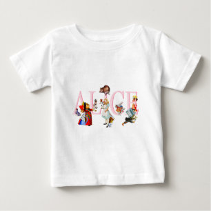 CAMISETA PARA BEBÊ ALICE E AMIGOS