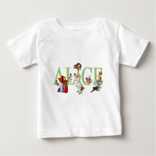 CAMISETA PARA BEBÊ ALICE IN WONDERLAND & AMIGOS