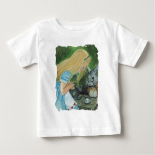 Camiseta Para Bebê Alice no País das Maravilhas, T-Shirt Long Sleeve