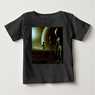 Camiseta Para Bebê ALIENS de Cinzas SF 1