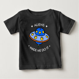 Camiseta Para Bebê Aliens engraçados bonitos do UFO |