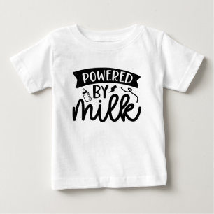 Camiseta Para Bebê alimentado por leite, Ditados engraçados de bebês