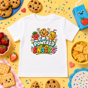 Camiseta Para Bebê Alimentado por Snacks bebê engraçado