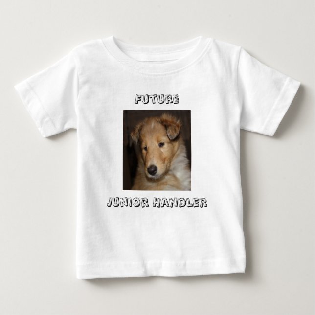 Camiseta Para Bebê Alimentador júnior futuro - filhote de cachorro (Frente)