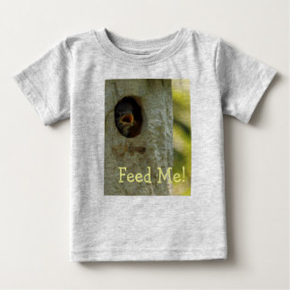 Camiseta Para Bebê Alimente-me Baby Creeper