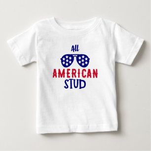 Camiseta Para Bebê All-American Stud