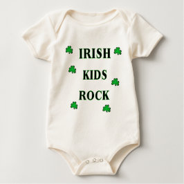 Camiseta Para Bebê All Irish Kids Rock