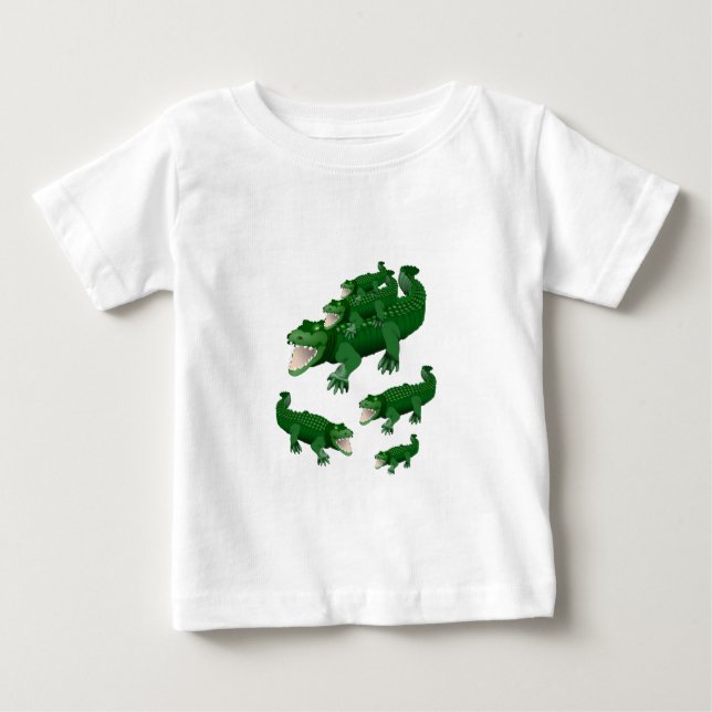 Camiseta Para Bebê Alligador Baby T-Shirt (Frente)