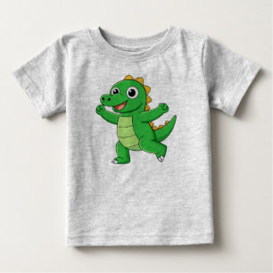 Camiseta Para Bebê Alligador de danças de corte