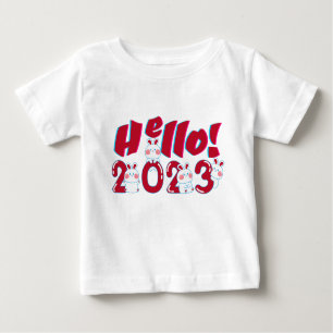 Camiseta Para Bebê Alô 2023