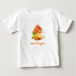 Camiseta Para Bebê Alô Bonito Pumpkin Fall Season Toddler /