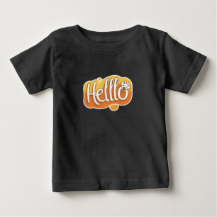 Camiseta Para Bebê Alô Cartoon Graphic T-Shirt