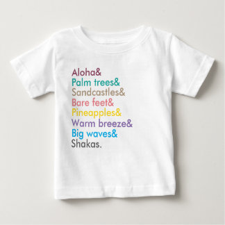 Camiseta Para Bebê aloha, camisola