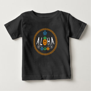 Camiseta Para Bebê Aloha Pineapple Design - Baby Fine Jersey T-Shirt