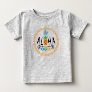 Camiseta Para Bebê Aloha Pineapple Design - Baby Fine Jersey T-Shirt