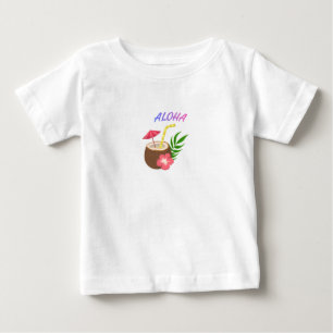 Camiseta Para Bebê Aloha – Vibrações de Ilha e Energia Positiva