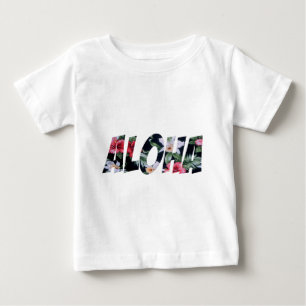 Camiseta Para Bebê Aloha vintage Print.png havaiano