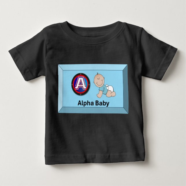 Camiseta Para Bebê Alpha Baby (Frente)