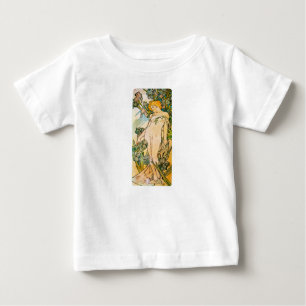 Camiseta Para Bebê Alphonse Mucha - Iris WB