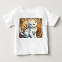 Alphonse Mucha Style Cat