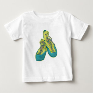 Camiseta Para Bebê Alpinismo antigo com calçados