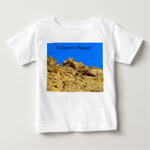 Camiseta Para Bebê Alterações climáticas cuidam do ambiente
