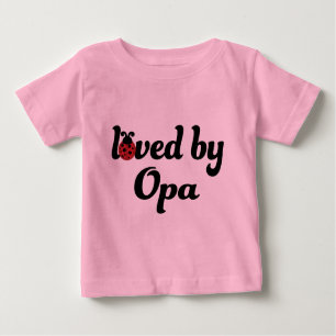 Camiseta Para Bebê Amado pelo presente de Opa