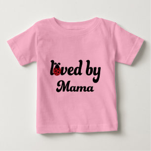 Camiseta Para Bebê Amado por meu Mama Presente