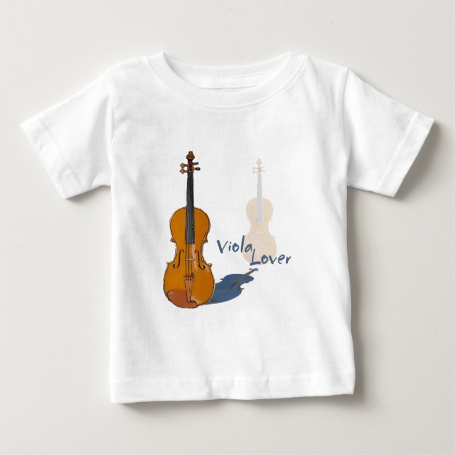 Camiseta Para Bebê Amante da viola (Frente)