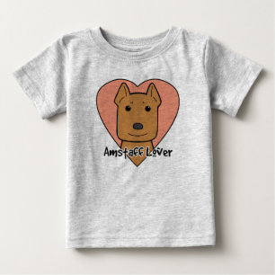 Camiseta Para Bebê Amante de Amstaff